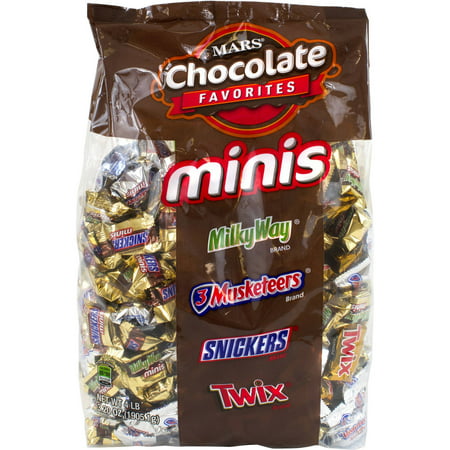 Mars Chocolate Favorites Minis Chocolate Bars, 240 count, 67.20 oz ...