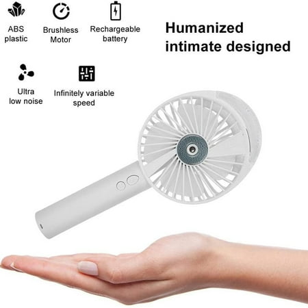 

MyBeauty Mini Portable Handheld Water Mist Spray Cooler USB Rechargeable Cooling Fan