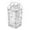 Silver, variant on Milk Carton Design Double Walled Insulated Water Bottle with Refrigerant Core Leakproof Square Container for Outdoor Sports Travel Camping Portable Reusable Eco Friendly