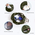 thumbnail image 4 of Bolsa deportiva para gimnasio con bolsa para zapatos, bolsa impermeable, bolsa de lona, bolsa de viaje para mujeres y hombres, verde militar, 29 l, 4 of 7