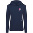 thumbnail image 2 of Women's Levelwear Navy Atlanta Braves Cooperstown Collection Relay Core Logo Pullover Hoodie, 2 of 3