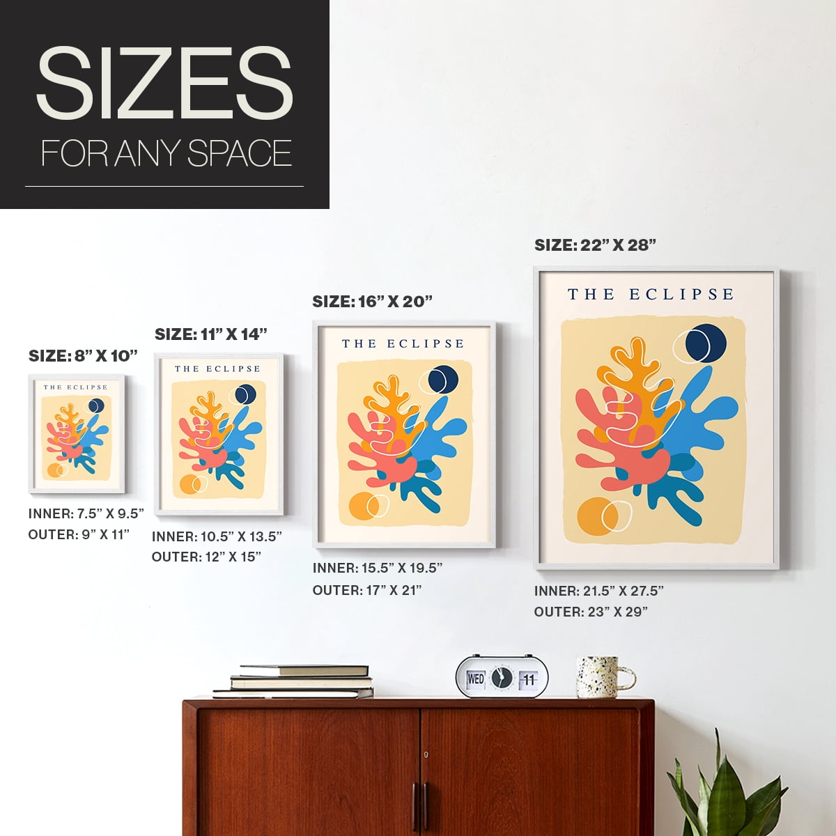 Matisse CCCXI in White Solid Wood 11 x 14 Framed Print