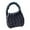 black, variant on Women Crochet Bag Handbag Satchel Female Shoulder Bag for Work Travel