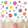 thumbnail image 4 of Neasyth 12 Sheets Daisy Floral Wall Decals Peel and Stick Flower Wall Decals for Girls Nursery Room, 4 of 7