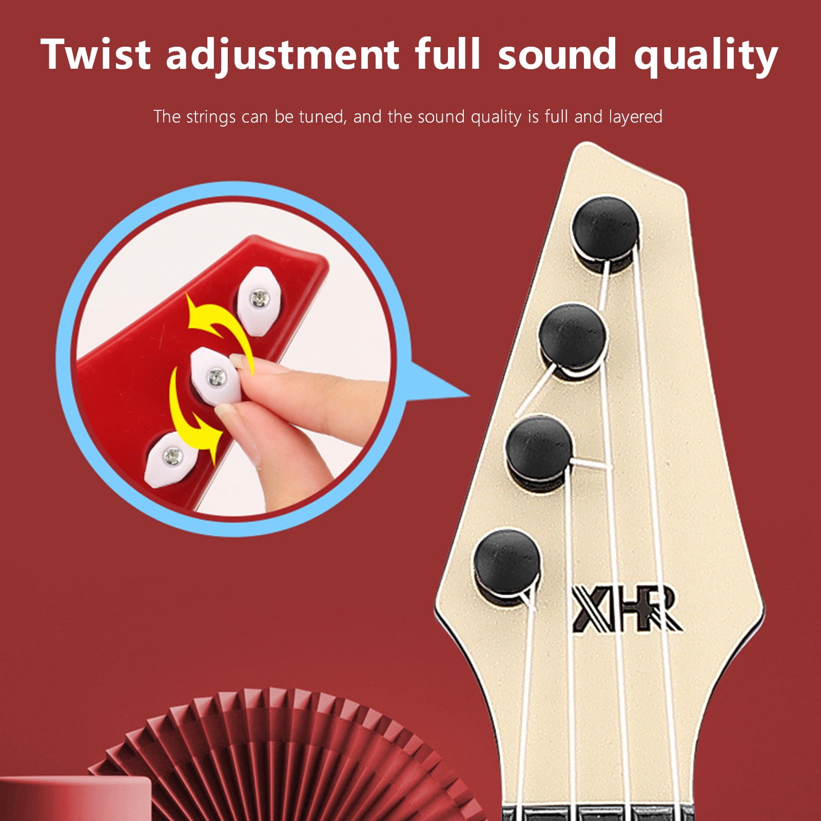 Yannianjz KidsGuitar Ukulele, Beginner Musical Instrument, 4 Strings, Mini Guitar for Skill ImprovingKidsPlay, Early Educational, PreSchoolChildren