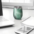 thumbnail image 3 of 12oz Stemless Wine Tumblers Misty Forest Landscape Vacuum Insulated Stainless Steel Travel Tumbler Cups Mug with Lid and Straw for Champaign,Cocktail,Beer with Cleaning Brush, 3 of 5