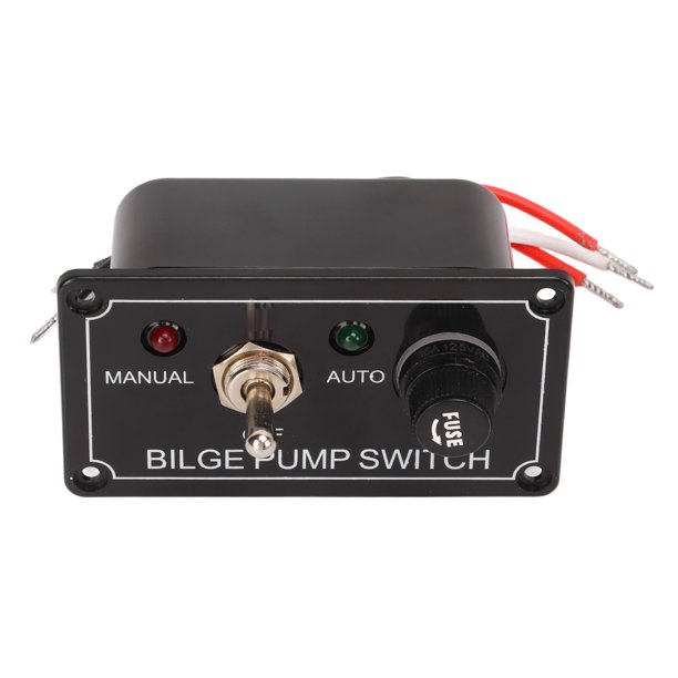 Panel De Interruptor De Bomba De Sentina, Panel De Interruptor De Palanca Durable Fácil Operación Protección Del Disyuntor 2 Indicadores LED 12 V Para Vehículos Todo Terreno