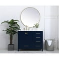 thumbnail image 6 of 42 inch Single Bathroom Vanity in Blue with Backsplash, 6 of 8