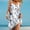 White, variant on Generic Womens Summer Tank Dresses Sleeveless Round-Neck Fashion Style Print Dress Loose Comfy Pleated Beach Sundress