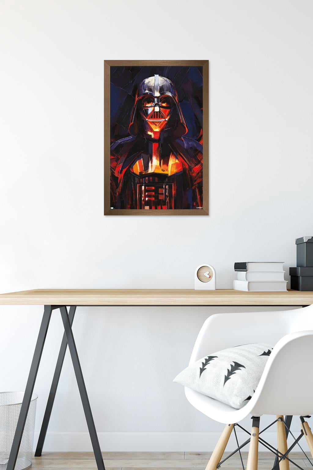 Star Wars: Obi-Wan Kenobi - Darth Vader Painting Wall Poster, 14.725" x 22.375" Framed