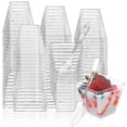thumbnail image 1 of Lot de 100 Mini Desserts 2oz pour Pudding Fruits Crème Glacée 25 Pcs Tasses, 1 of 4