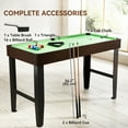 thumbnail image 4 of Soozier 55" Mini Pool Table, Billiard Table Set for Kids and Adults, Green, 4 of 10