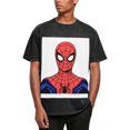 thumbnail image 1 of Spider-Man 230g Vintage Washed Drop Shoulder T-Shirt - Iron On, 1 of 7