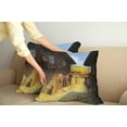 thumbnail image 3 of Ambesonne Vintage Throw Pillow Cover 2 Pack, Wooden Houses in Fall, 20", Brown Blue, 3 of 6