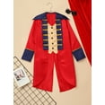thumbnail image 5 of Miaeowve Renaissance Steampunk Tailcoat for Boys Kids Medieval Pirate Vintage Victorian Jacket Red 14, 5 of 5