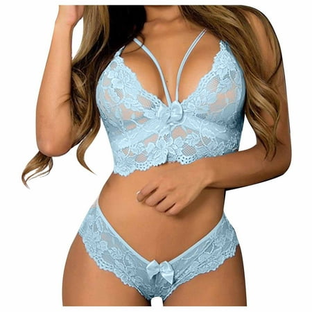 EGNMCR Women s Lingerie Sexy Lace Hollow Out Temptation Perspective Plus Size Underwear Lingerie Sexy Set Valentine Day Valentines Day Gifts for Her