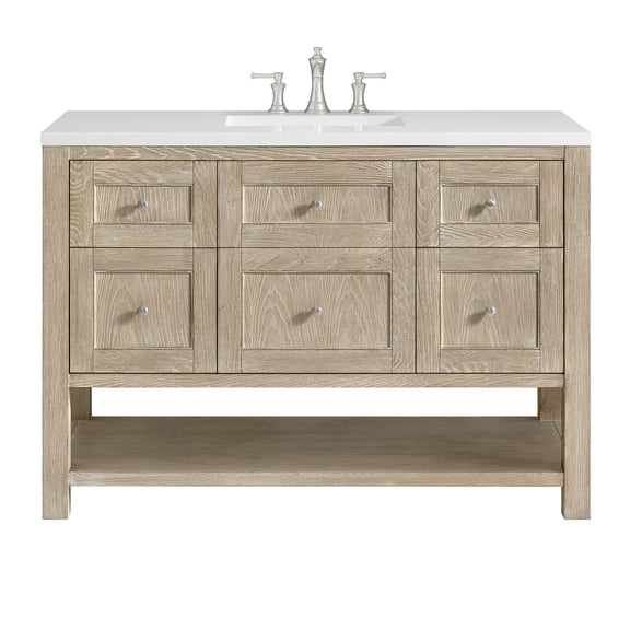 James Martin Vanities 330-V48-WWO-3WZ Breckenridge 48" Free Standing Single Basin Poplar