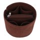 thumbnail image 2 of Forro para bolsa de almacenamiento, forro para bolso de moda, compartimentos interiores, tipo cubo Café, 2 of 7