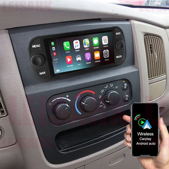 Gsuatey Car Radio Stereo for Dodge Ram 1500 2500 3500 2002-2006 with Wireless Carplay/Android Auto, 6.86” IPS GPS WiFi Bluetooth Mirror Link SWC Back-up Camera