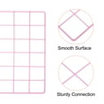 thumbnail image 3 of Uxcell 16"x12" Wire Grid Panel, 1 Pack Wall Grid Panels Board Photo Display Decor Hanging Organizer, Pink, 3 of 5