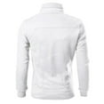 thumbnail image 2 of Aayomet Coats For Men Jackets for Men Thick Thermal Winter Lined Lapel Cargo Jackets,White XXL, 2 of 4