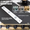 thumbnail image 3 of Under Cabinet Lights,Motion Sensor LED Lighting for Kitchen Bedroom Closet with Rechargeable Cable, 3 of 8