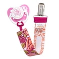 thumbnail image 3 of Universal Pacifier Clip - Ulubulu - Mauve Rose, 3 of 3