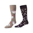 thumbnail image 3 of MeMoi Men's 2 Pair Pack Novelty Crew Socks - Mens - Male, 10-13, Black Marled, 3 of 7
