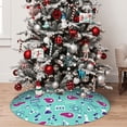 thumbnail image 4 of KLL 36" Christmas Tree Skirt Cultured Meat Science Xmas Tree Skirts Mat for New Year Xmas Holiday Party Indoor Outdoor Home Decoration, 4 of 5