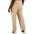 thumbnail image 2 of Anne Klein Womens Plus High Rise Khaki Straight Leg Pants, 2 of 2