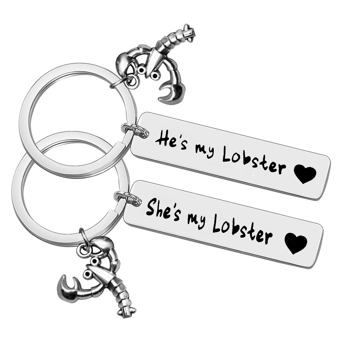 Couple Keyring Set I Found My Lobster You're My Lobster Keychain Couple Gift TV 