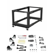 12u Server Rack Open Frame Adjustable Depth 4post Rack
