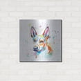 thumbnail image 3 of Luxe Metal Art 'Colorful Watercolor Basenji' by Furbaby Affiliates, Metal Wall Art, 24"x24", 3 of 8