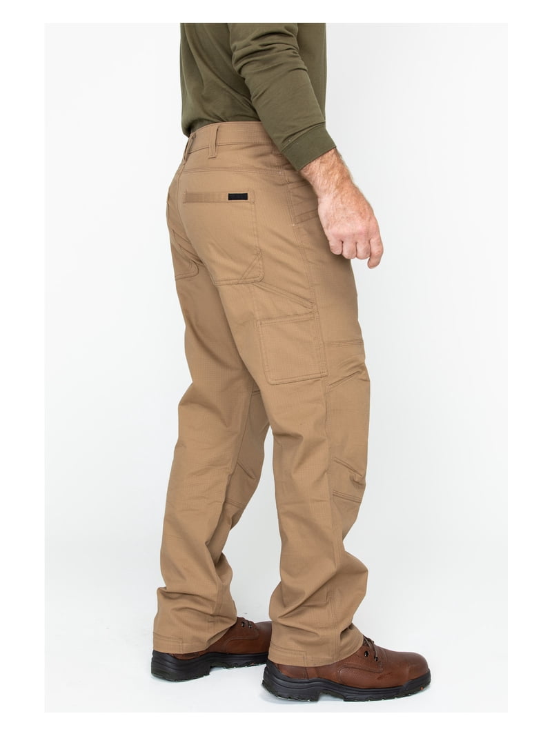 Hawx Work Gear Men's Stretch Ripstop Utility Work Pants Big Brown
