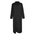thumbnail image 5 of IDALL Maxi Dresses,Casual Dresses Women's Casual Button Down Cotton Linen Long Shirt Dress With Pockets Long Sleeve Dress,Long Dresses,Womens Dresses Black Dress XL, 5 of 5