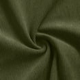 thumbnail image 7 of Men Corduroy 2 Piece Outfit Set, Collared Button Down Long Sleeve Work Shirt and Drawstring Elastic Waist Wide Leg Pants Casual Loungewear Size 2XL Army Green, 7 of 7