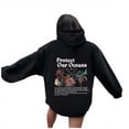 thumbnail image 6 of SONXAHE Front Back Graphic Hoodie for Women Kangaroo Pocket Loose Fit Ocean Theme Fall Pullover Tops, 6 of 6