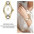 thumbnail image 3 of Watches for woman Ladies Quartz Watch Unique Oval Dial with Stainless Steel Strap Waterproof Woman Watch Gift for Woman, 3 of 10