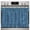 Blue, variant on Farmhouse Oven Skirt Curtain Indigo Blue Solid Color Oven Curtain Tie Top Minimalist Vintage Linen Texture Stove Skirt Curtains with Ties&Ruffle Trim Dishwasher Skirts Curtains for Cabinet 32"x24"