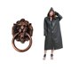 thumbnail image 1 of Tirador de cajón con forma de cabeza de león de metal, tono cobre, estilo antiguo, con impermeable Eva de moda, agua, 1 of 5