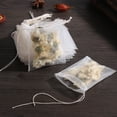 thumbnail image 5 of Paquete de 50 bolsitas de té desechables para infusor de té con sello Heal, tela no tejida de grado alimenticio para filtros de especias, bolsitas de té, 5 of 5