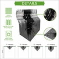 thumbnail image 5 of Black Cement Gray Table Runner Linen Burlap Table Runner 90 Inches Long Modern Abstract Art Black Dresser Scarves for Kitchen Island Coffee Dining Room Party Wedding Banquet Holiday Decor 13"x90", 5 of 8