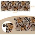 thumbnail image 4 of Valances Curtains for Windows, Leopard Print Palm Leaves Semi Sheer Curtain Valances, Rod Pocket Short Window Treatment Light Filtering Decor Valances for Kitchen Living Room Bedroom Windows - 54"x18", 4 of 6