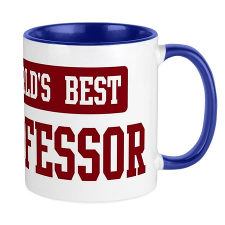 

CafePress - Worlds Best Professor Mug - Ceramic Coffee Tea Novelty Mug Cup 11 oz
