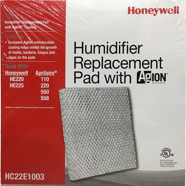 Almohadilla humidificadora Honeywell HC22E1003/U con revestimiento de iones Ag