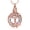 Rose Gold-Pink, variant on Crystal Tree of Life Urn Necklace for Men Women Ashes Necklace for Human/Pet with Circle Crystal Memorial Keepsake Jewelry