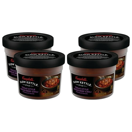 (3 Pack) Campbell'sÃÂ Slow Kettle Style Texas-Style Angus Beef Chili with Black Beans, 15.5 oz. (Best Tasting Canned Soup)