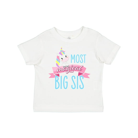 Inktastic Most Magical Big Sis- cute unicorn Girls Toddler T-Shirt