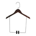 thumbnail image 2 of Perchas de madera para trajes, chaquetas, ropa, organizador de armarios, perchas 38cmx26cm, 2 of 9
