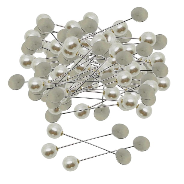de broche de falsas sueter chal Clips camisas vestidos cárdigan cuello alfileres de seguridad para mujer - White_1.0cm perla Yinane Clips para chal